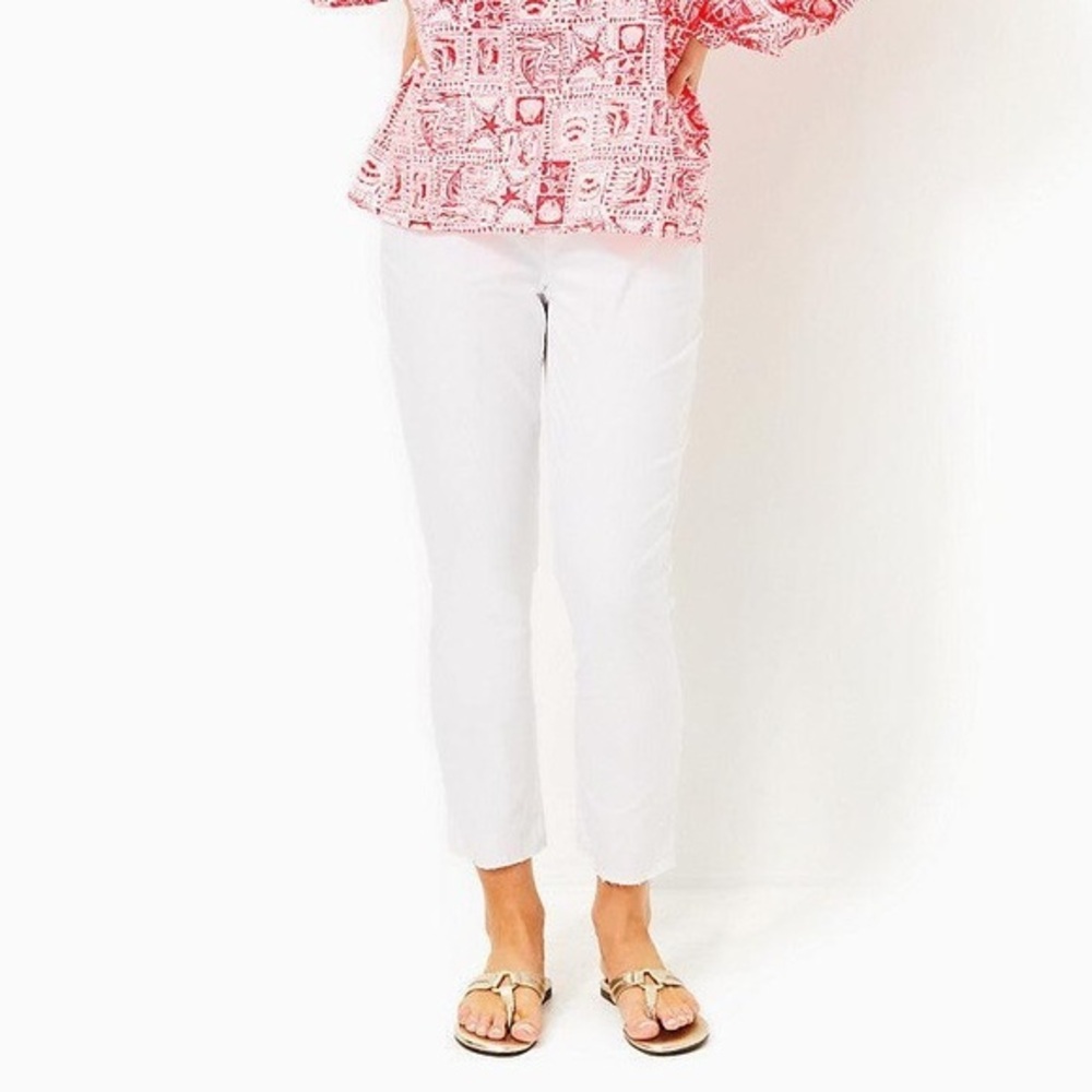 Lilly Pulitzer Pants White Chino Montoya